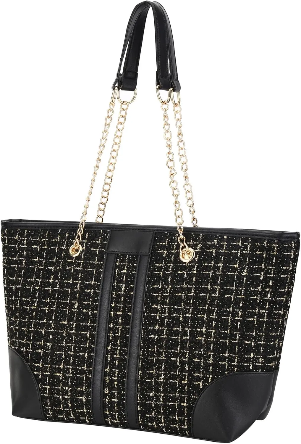 Tote Bag for Women Fashion Top Handle Large Satchel Shoulder Bag Oversized Chain Purse and Handbag Hobo Bags