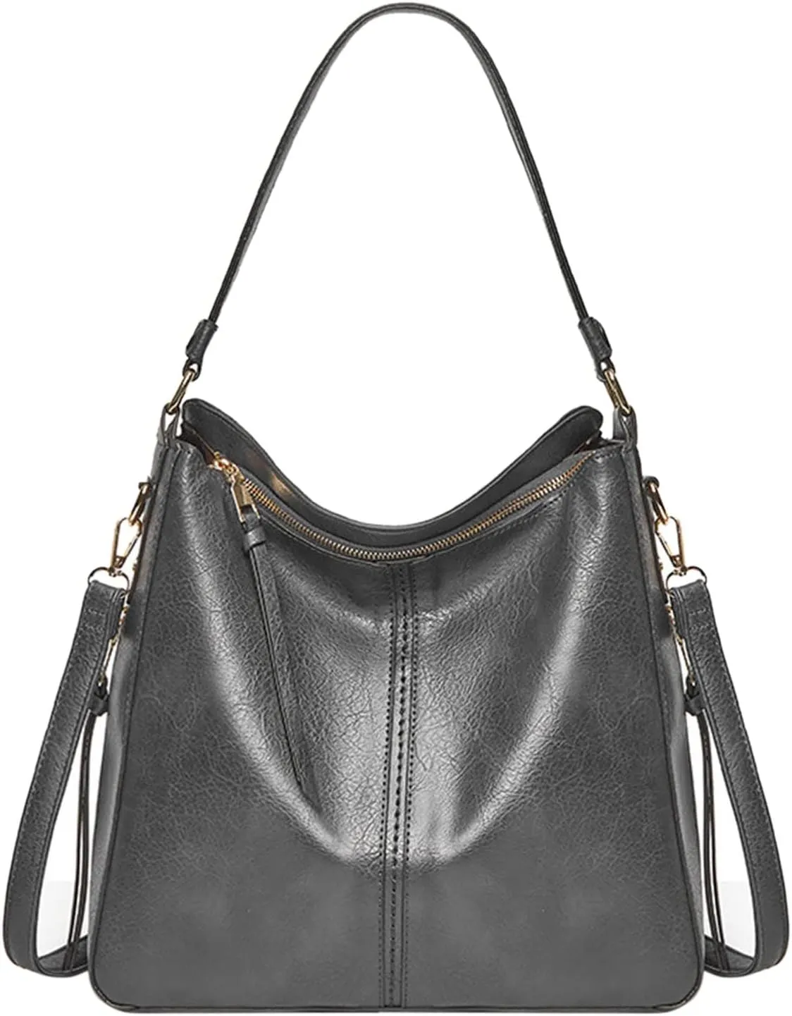Tote Bag For Women High Capacity Zipper Hobo Messenger Bag New Pattern Simple Handbag Shoulder Bags Cross Body Bags L