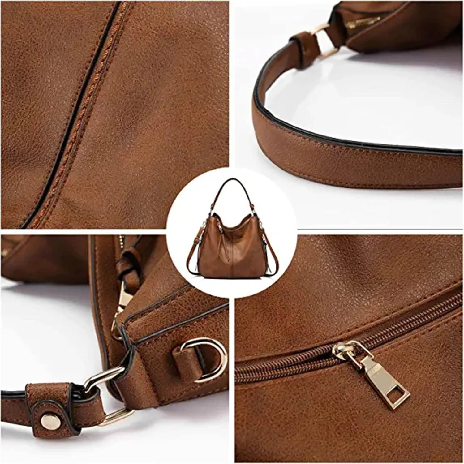 Tote Bag For Women High Capacity Zipper Hobo Messenger Bag New Pattern Simple Handbag Shoulder Bags Cross Body Bags L
