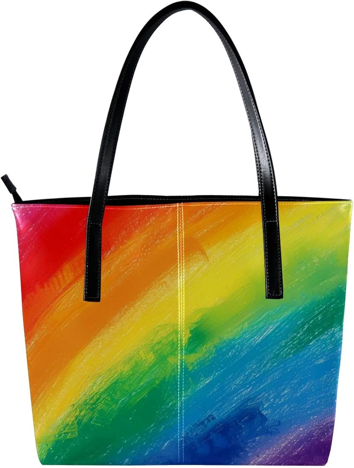 Tote Bag for Women, Large Tote Bag, Women's Tote Handbags, Rainbow Modern Abstract Minimalist Pattern, Tote Bags Women