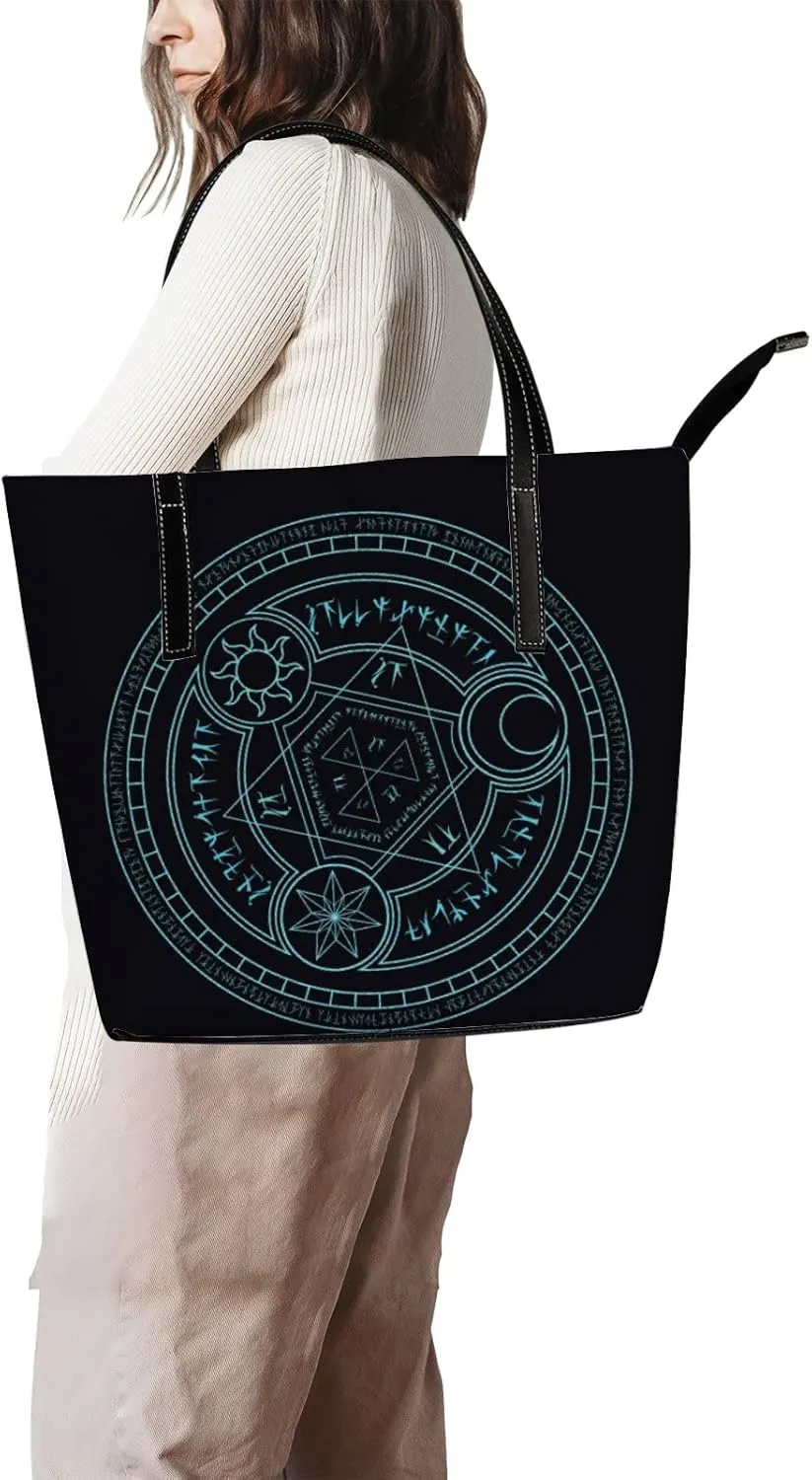 Tote Bag for Women PU Leather Handbags Women's Crossbody Handbags Work Tote Bags for Women Coachbags Tote Bag with Zipper