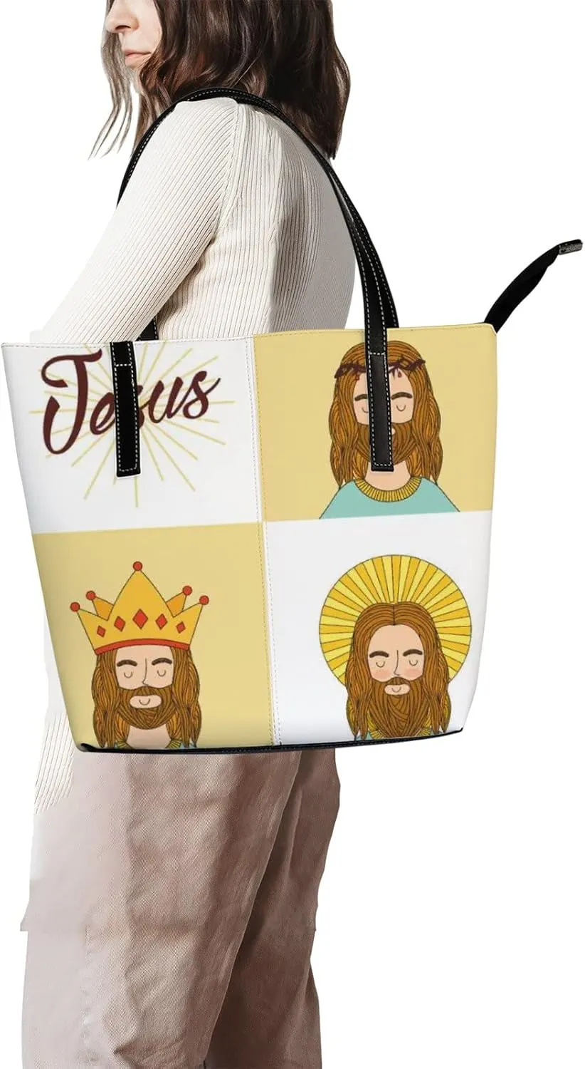 Tote Bag for Women PU Leather Handbags Women's Crossbody Handbags Work Tote Bags for Women Coachbags Tote Bag with Zipper
