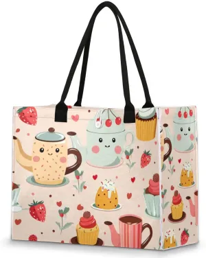 Tote Bag for Women Reusable Canvas Shoulder Bag