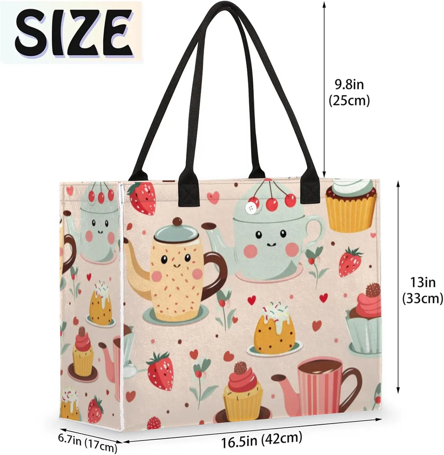 Tote Bag for Women Reusable Canvas Shoulder Bag
