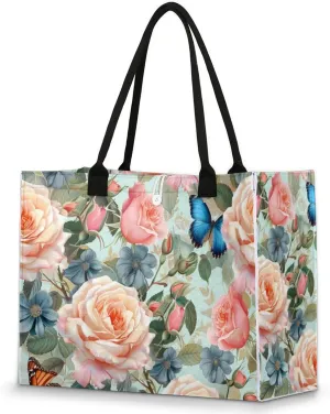 Tote Bag for Women Reusable Canvas Shoulder Bag