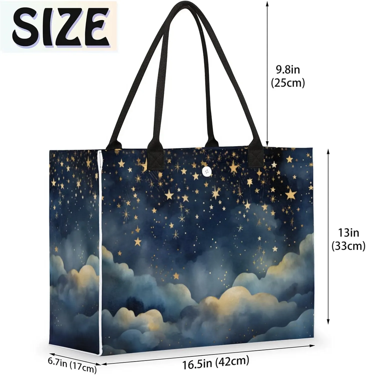 Tote Bag for Women Reusable Canvas Shoulder Bag