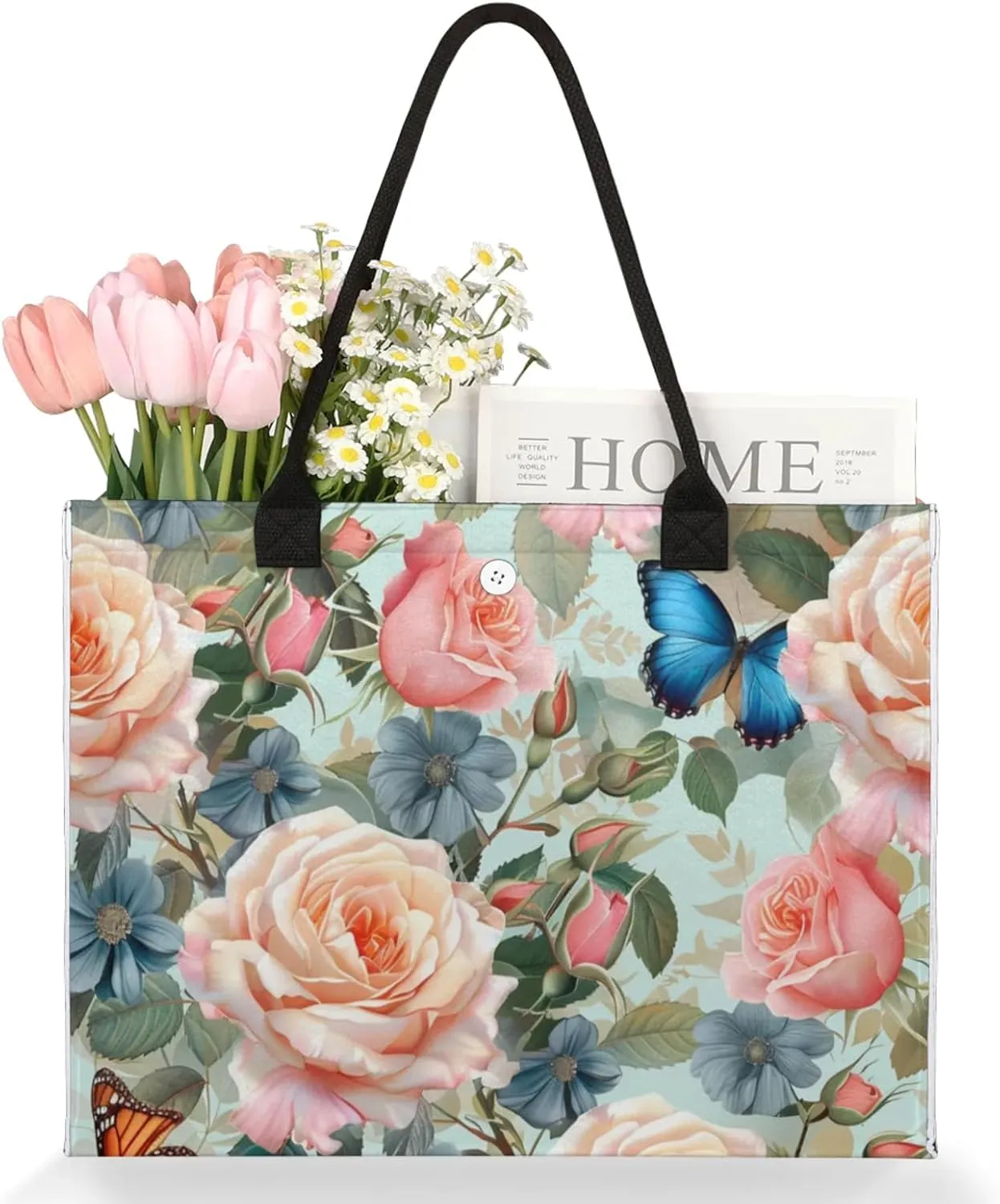 Tote Bag for Women Reusable Canvas Shoulder Bag