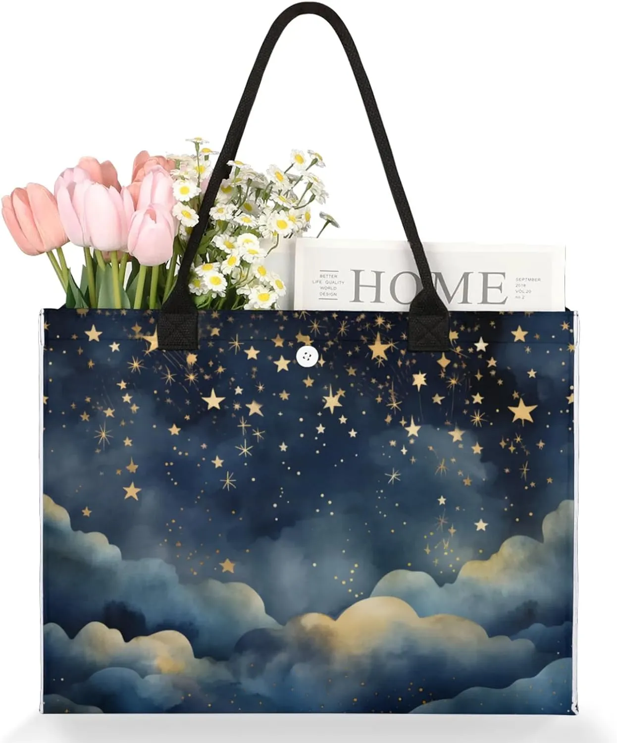 Tote Bag for Women Reusable Canvas Shoulder Bag
