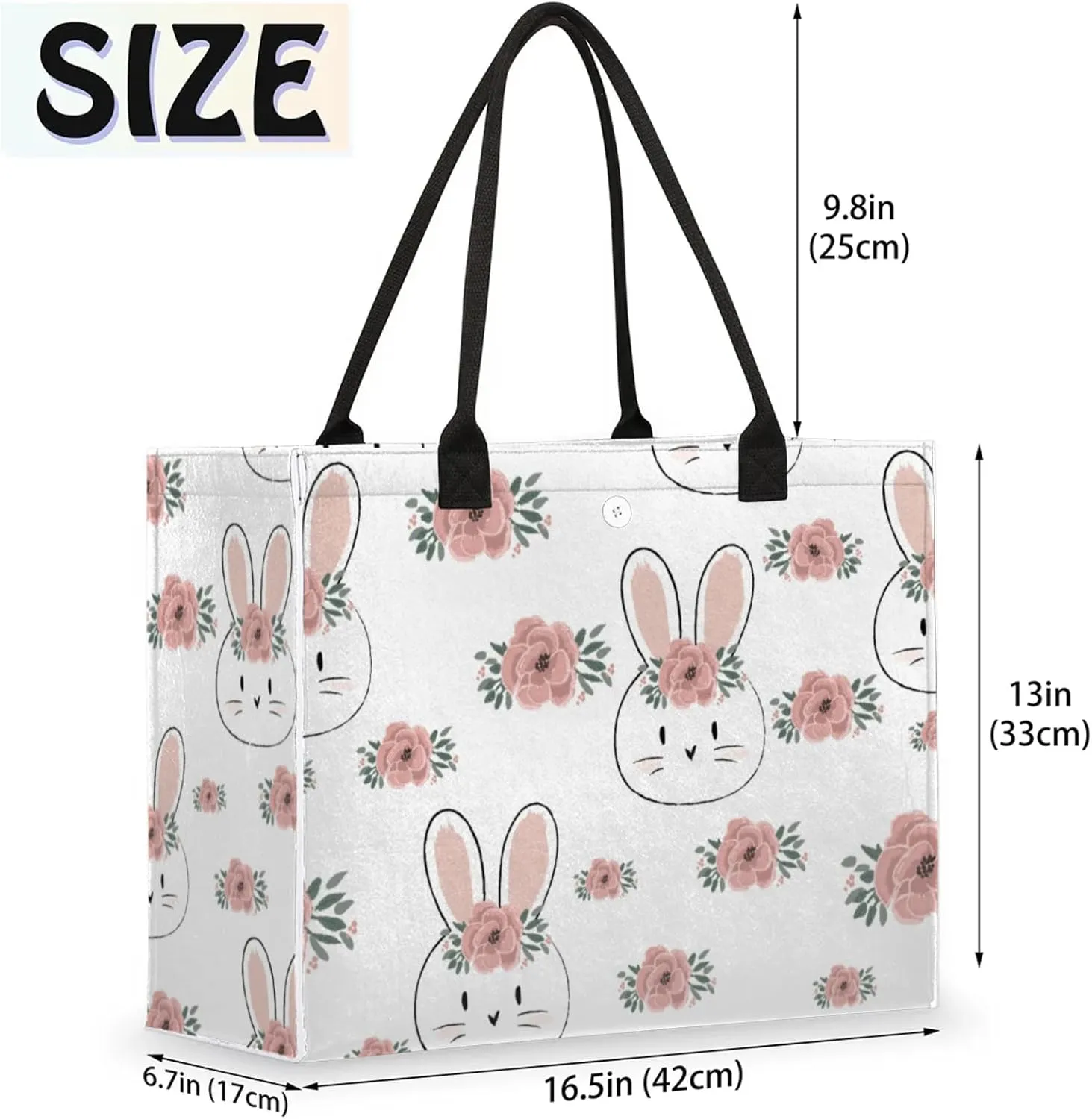 Tote Bag for Women Reusable Canvas Shoulder Bag