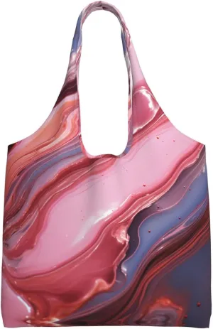 Tote Bag for Women Reusable Grocery Bag Canvas Shopping Bag Animal Flamingo Handbag Foldable Shoulder Bag