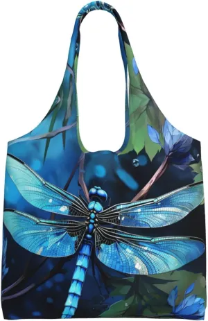 Tote Bag for Women Reusable Grocery Bag Canvas Shopping Bag Beach View Handbag Foldable Shoulder Bag