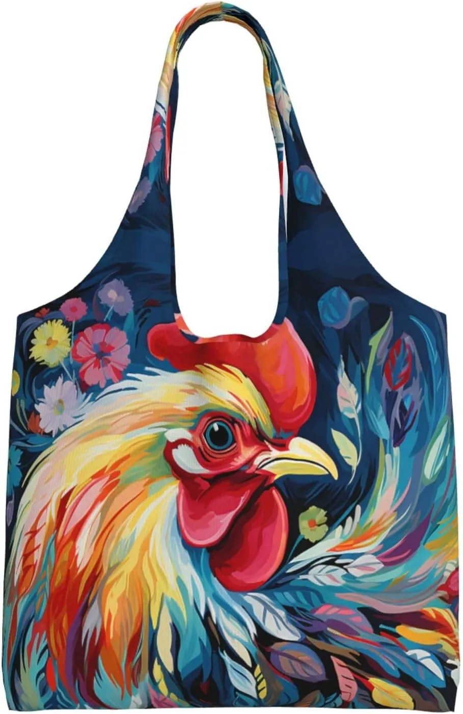 Tote Bag for Women Reusable Grocery Bag Canvas Shopping Bag Beach View Handbag Foldable Shoulder Bag