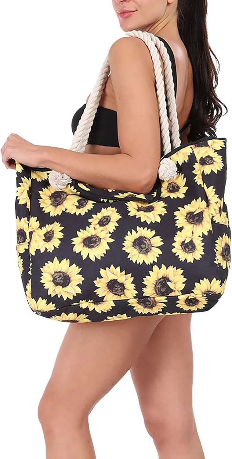 Tote Bag for Women Women's Foreign Trade Multifunctional Single Shoulder Canvas Shopping Bag Leisure Vacation