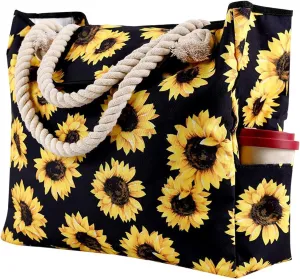 Tote Bag for Women Women's Foreign Trade Multifunctional Single Shoulder Canvas Shopping Bag Leisure Vacation