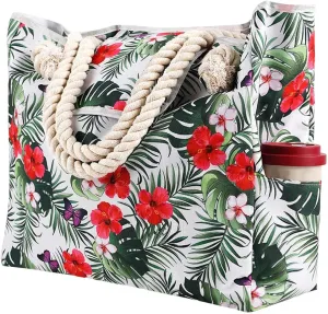 Tote Bag for Women Women's Foreign Trade Multifunctional Single Shoulder Canvas Shopping Bag Leisure Vacation