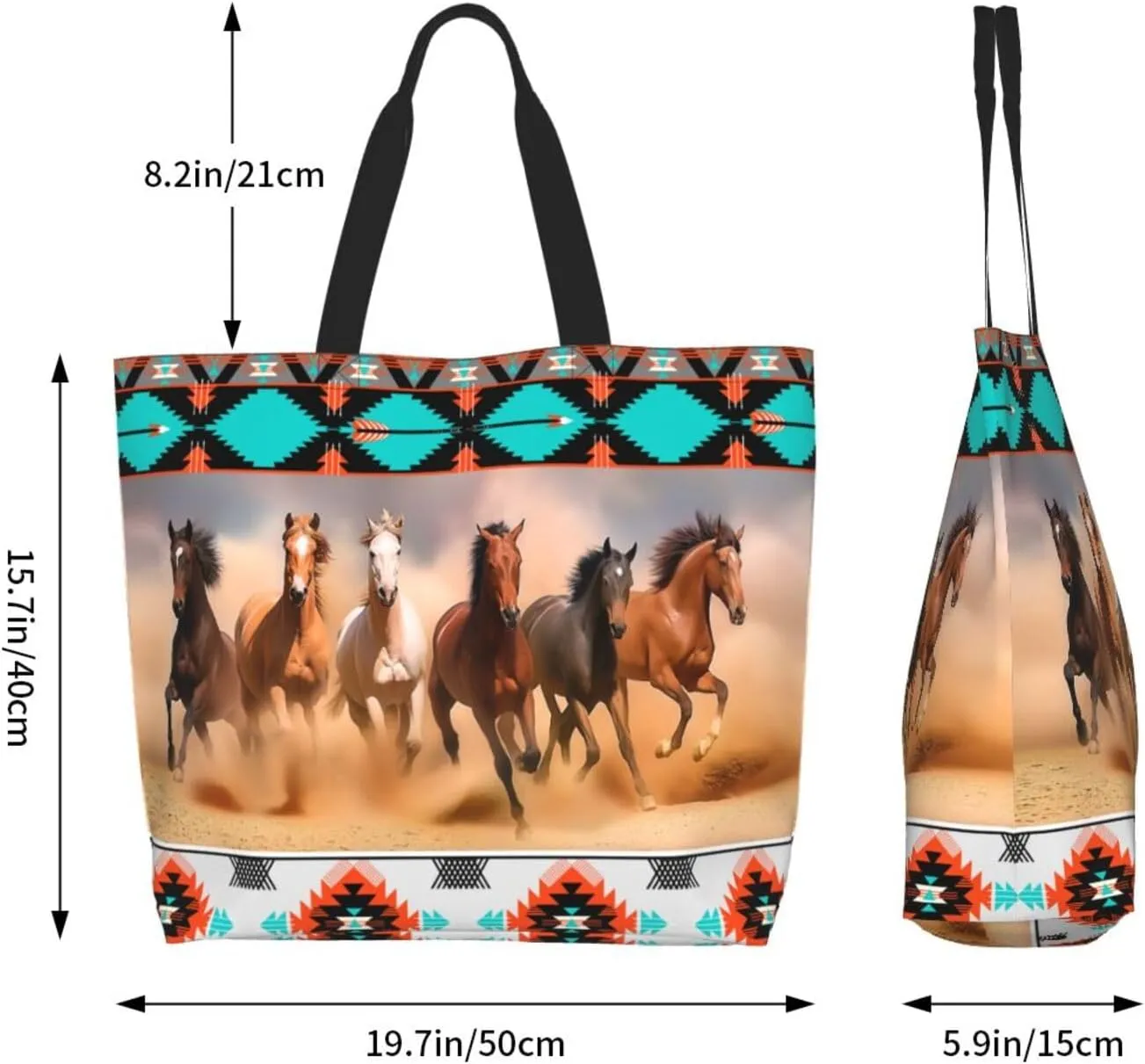 Tote Bag For Womens, Large Casual Shoulder Sling Bags Reusable Grocery Handbag For Travel Shopping Gym
