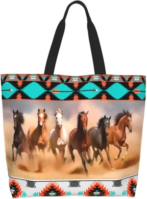 Tote Bag For Womens, Large Casual Shoulder Sling Bags Reusable Grocery Handbag For Travel Shopping Gym