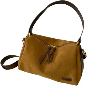 Tote Bags Women Western Velvet Shoulder Bags Y2k Crossbody Purse Vintage Hobo Handbags Stylish