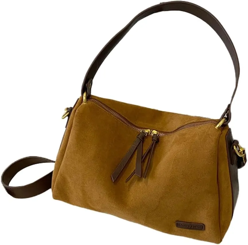 Tote Bags Women Western Velvet Shoulder Bags Y2k Crossbody Purse Vintage Hobo Handbags Stylish