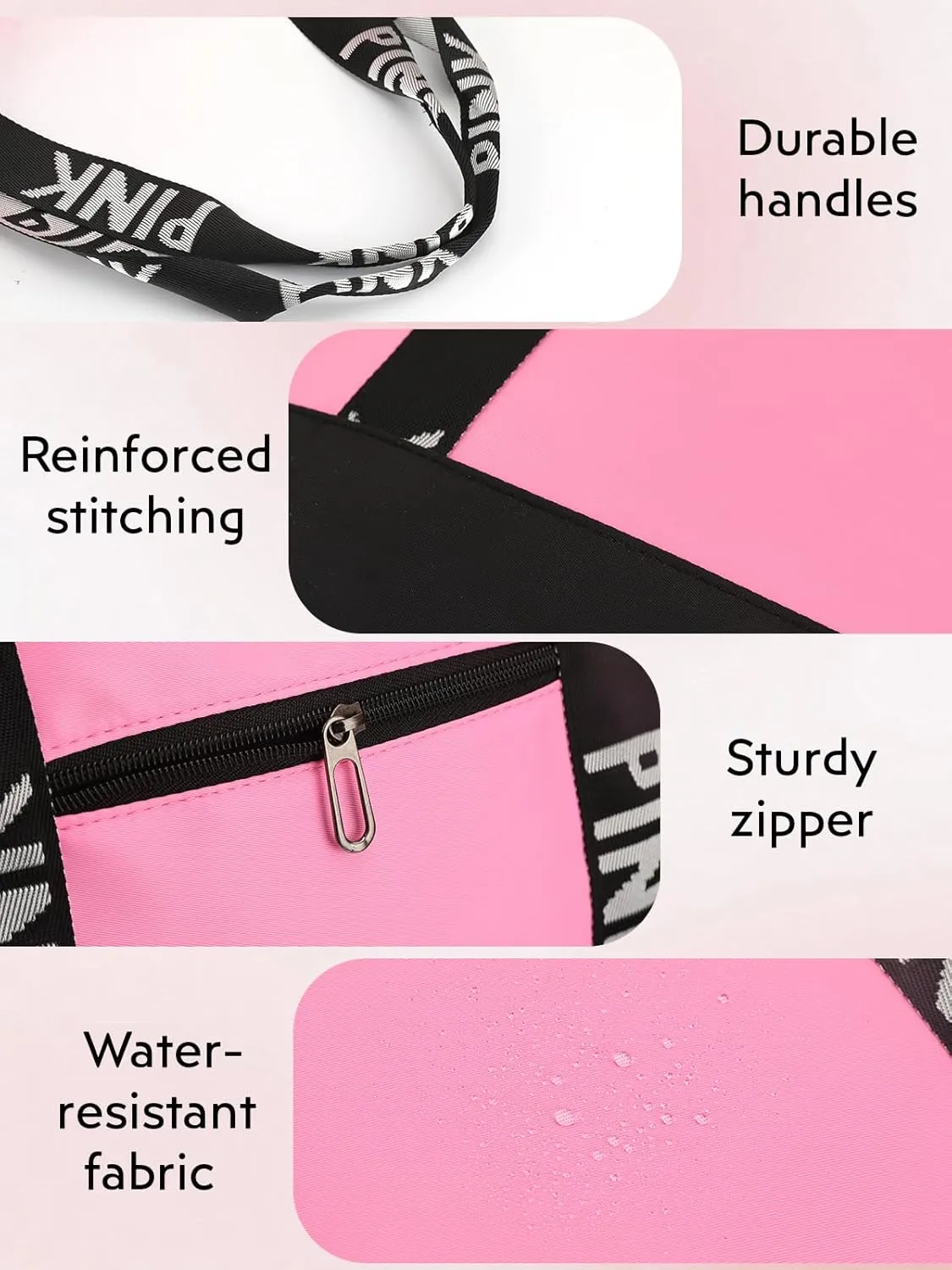 Travel Tote Bags for Women, Waterproof Beach Bag Spend the Night Bags for Women, Travel & Overnight Bag
