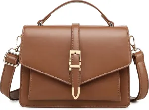 Travistar Crossbody Bags for Women - Small Cross Body Purse Leather Top-handle Handbags Trendy Shoulder Bag Satchel Purses