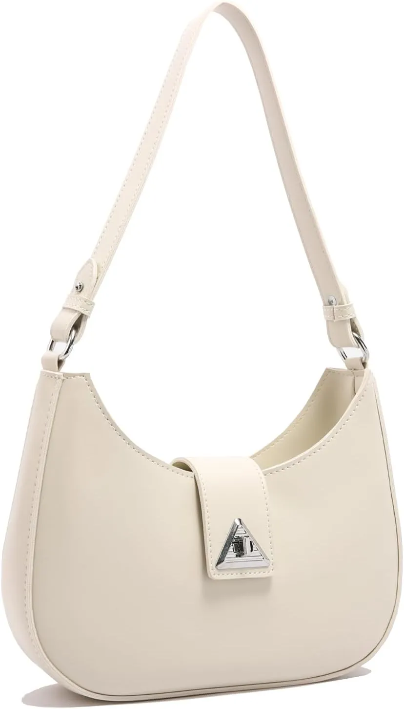 Travistar Shoulder Bag for Women - Small Crescent Shoulder Purse Leather Hobo Tote Handbags Trendy 90s Y2k Bags Clutch Purses