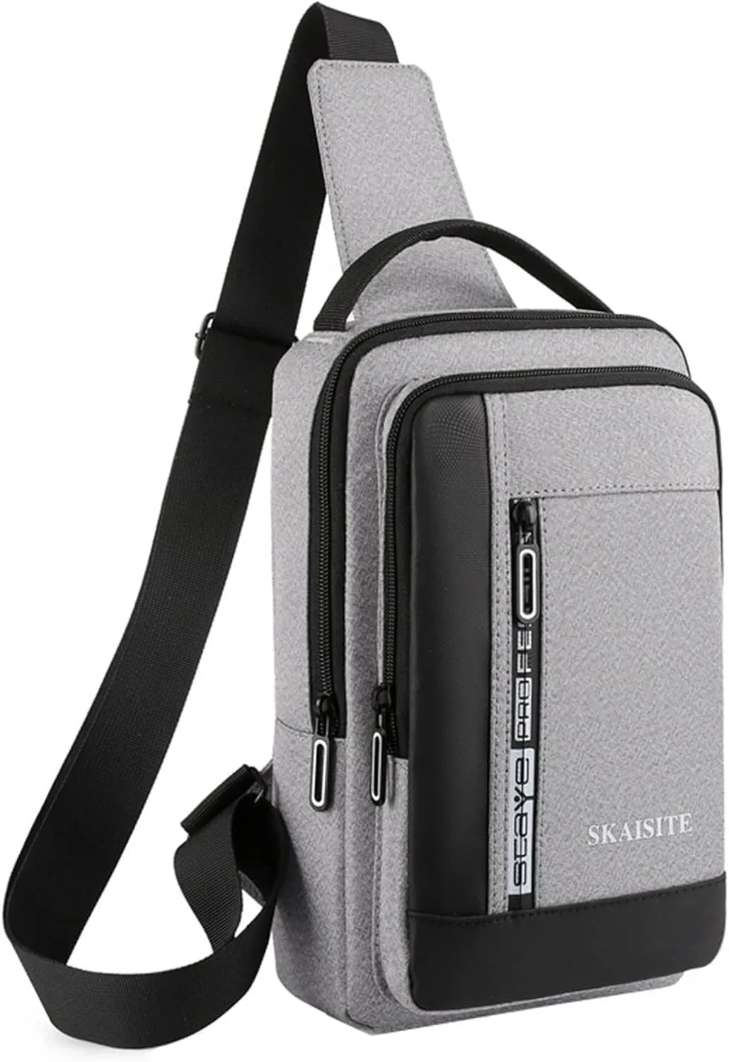 Trendy Sling Bag Bakpack Messenger Bag Solid Color Cloth Outdoor Leisure Customize Chest Bag Men Shoulder