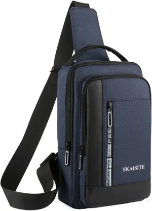 Trendy Sling Bag Bakpack Messenger Bag Solid Color Cloth Outdoor Leisure Customize Chest Bag Men Shoulder