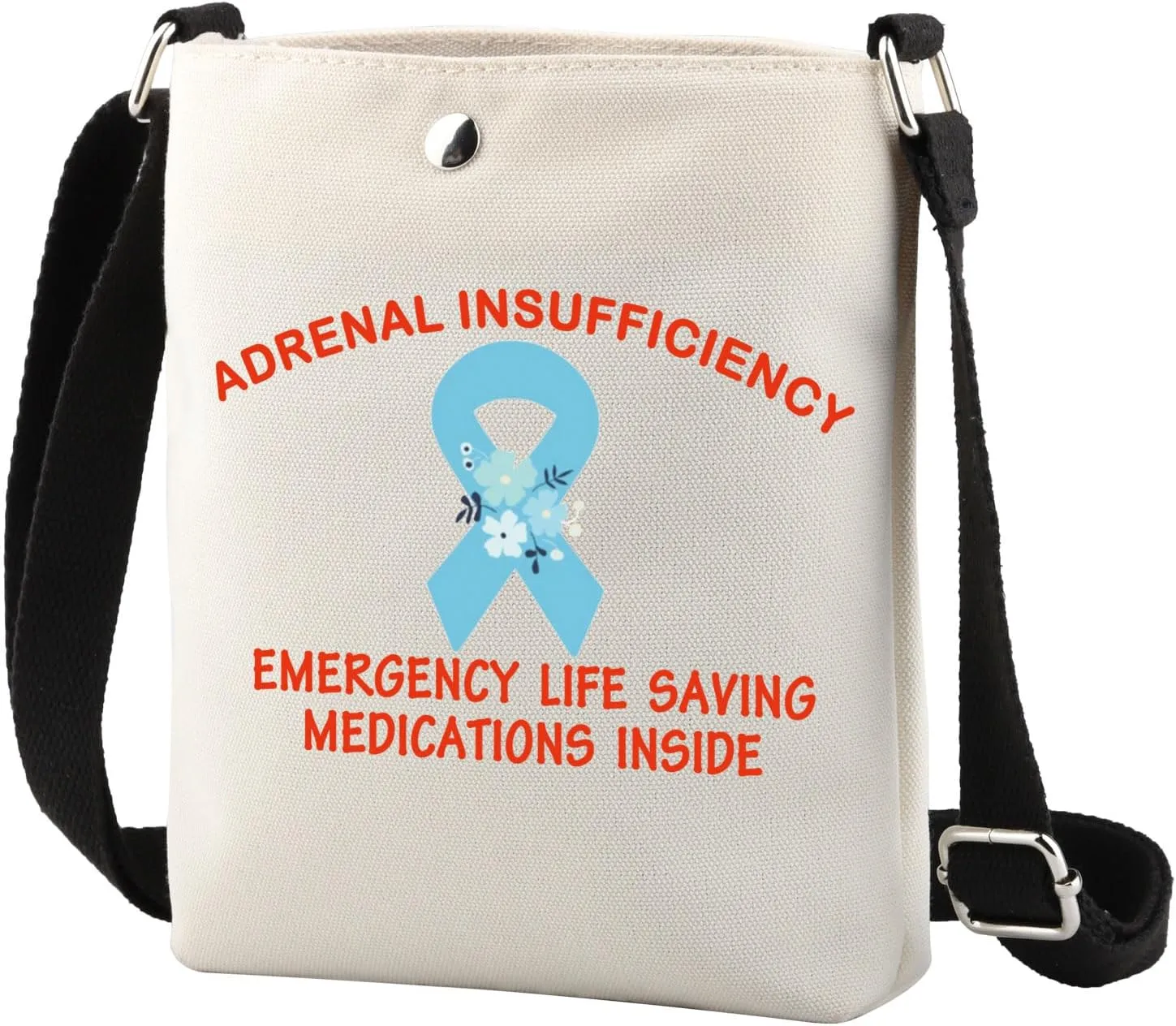TSOTMO Adrenal Support Medical Alert Bag Adrenal Insufficiency Emergency Life Saving Medications Inside First Aid Bag