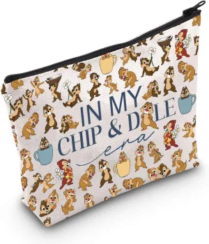 TSOTMO Catoon Characters Merch Zipper Pouch For WDW Chipmunk Gift Chip Gift Dale Gift (CHIP ERA)