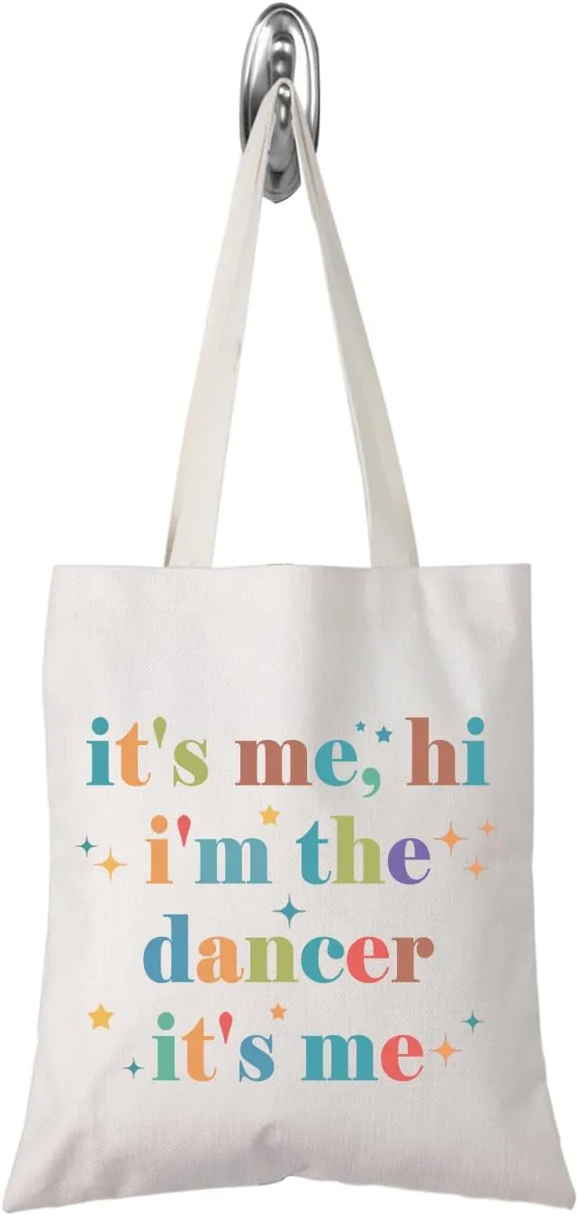 TSOTMO Dancer Gift It's Me, Hi I'm The Dancer It's Me Bag Gift For Women Dance Coach Dance Teacher Gift