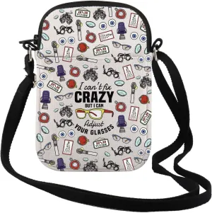TSOTMO Dispensing Opticians Gift Optometry Gift Eyeglasses Crossbody Bag Knowledge Lovers Gifts