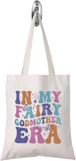 TSOTMO Godmother Gift Fairy Godmother Proposal In My Godmother Era Tote Bag Godmom Gift Baptism Gift