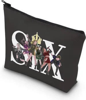 TSOTMO Musical Bag Musical Inspired Zipper Makeup Bag For Musical Lover Theatre Fan Gift(Six)