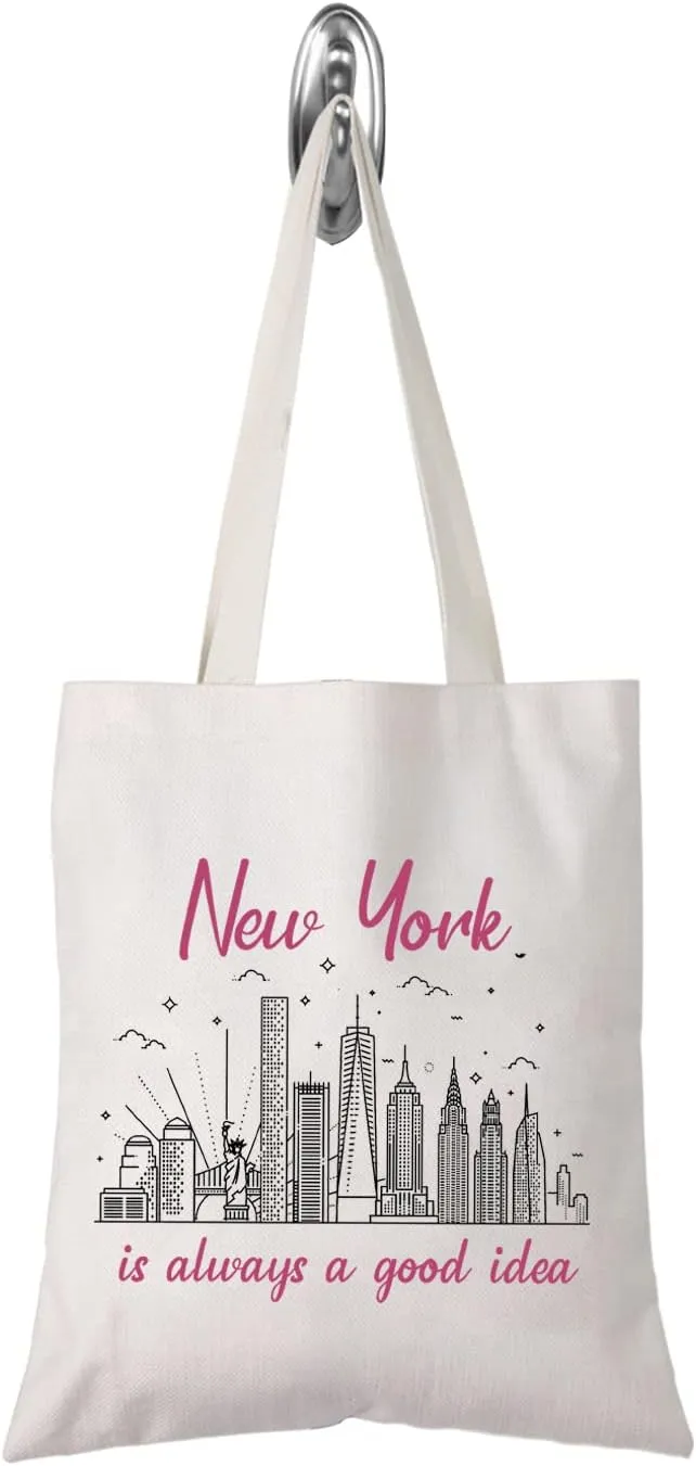 TSOTMO New York Bachelorette Party Favor - New York Is Always A Good Idea Vacation Zipper Pouch Makeup Bag