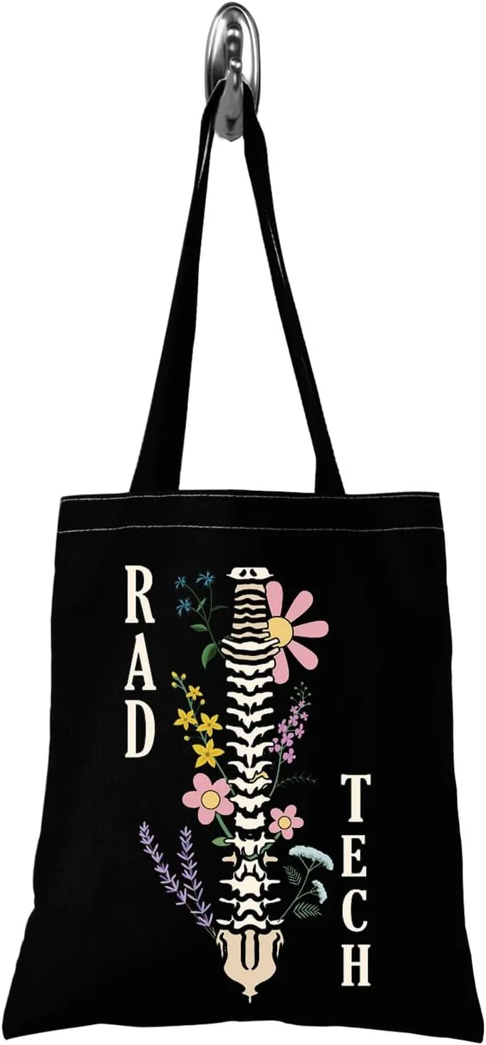TSOTMO Rad Tech Tote Bag Radiology Skeleton X-ray Tech Gift Radiology Graduation Gifts for Sister
