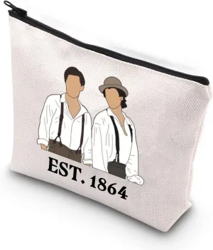 TSOTMO Salvatore Brothers Established 1864 Vampire Fans Gift Stefan and Damon Zipper Pouch Makeup Bag (Brother 1864)