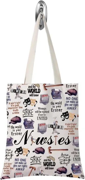 TSOTMO Theatre Lover Tote Bag Musicals Gift Musical Theatre Drama Gift for Women Sister