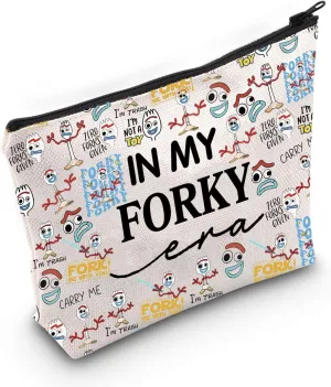 TSOTMO Toy Movie Merch Cartoon Forky Cosmetic Bag WDW Gift for Story Fans Forky Gift