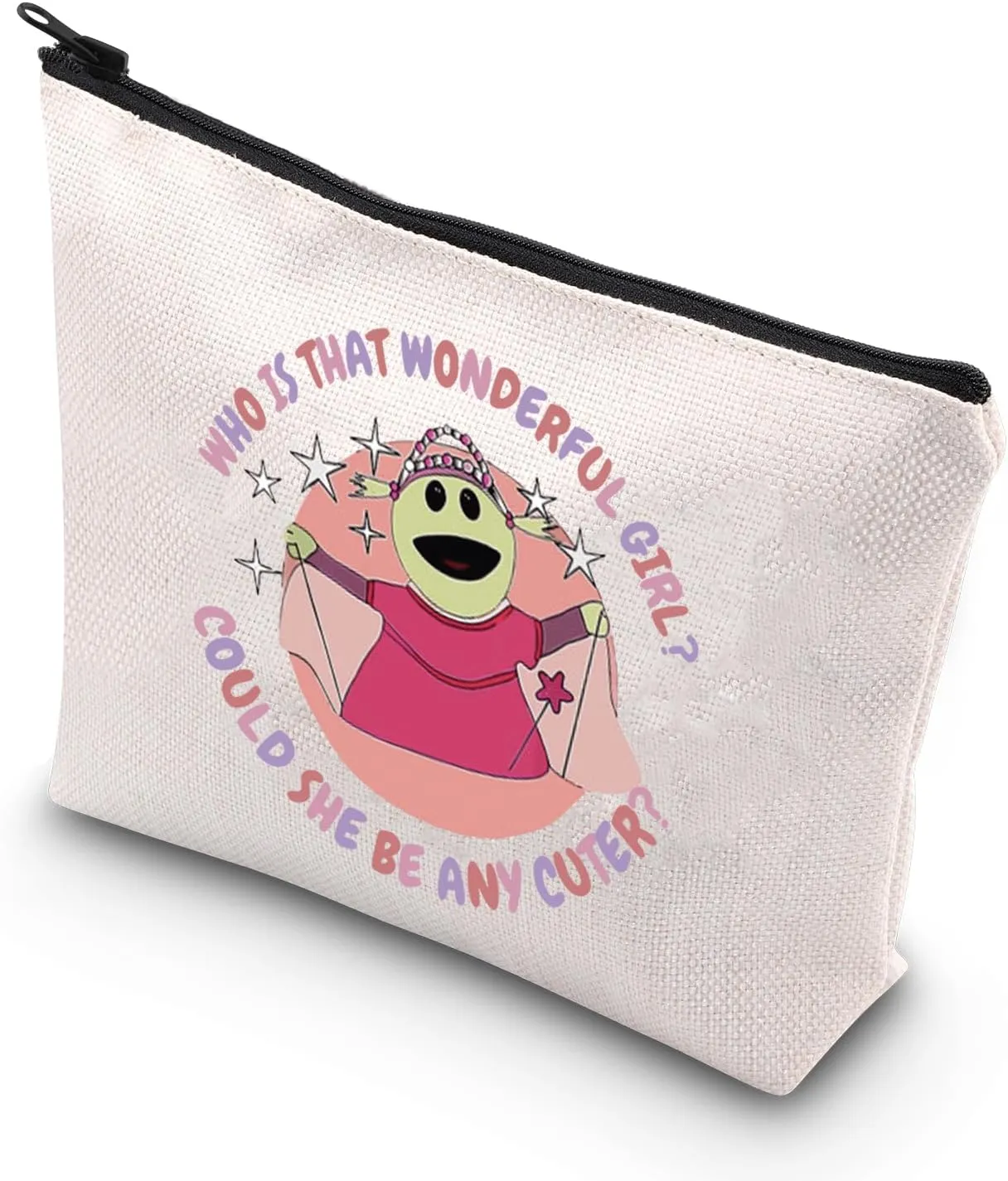 TSOTMO Who's That Wonderful Girl Mom Meme Cartoon Princes Tote Bag for Women Sister Best Friend