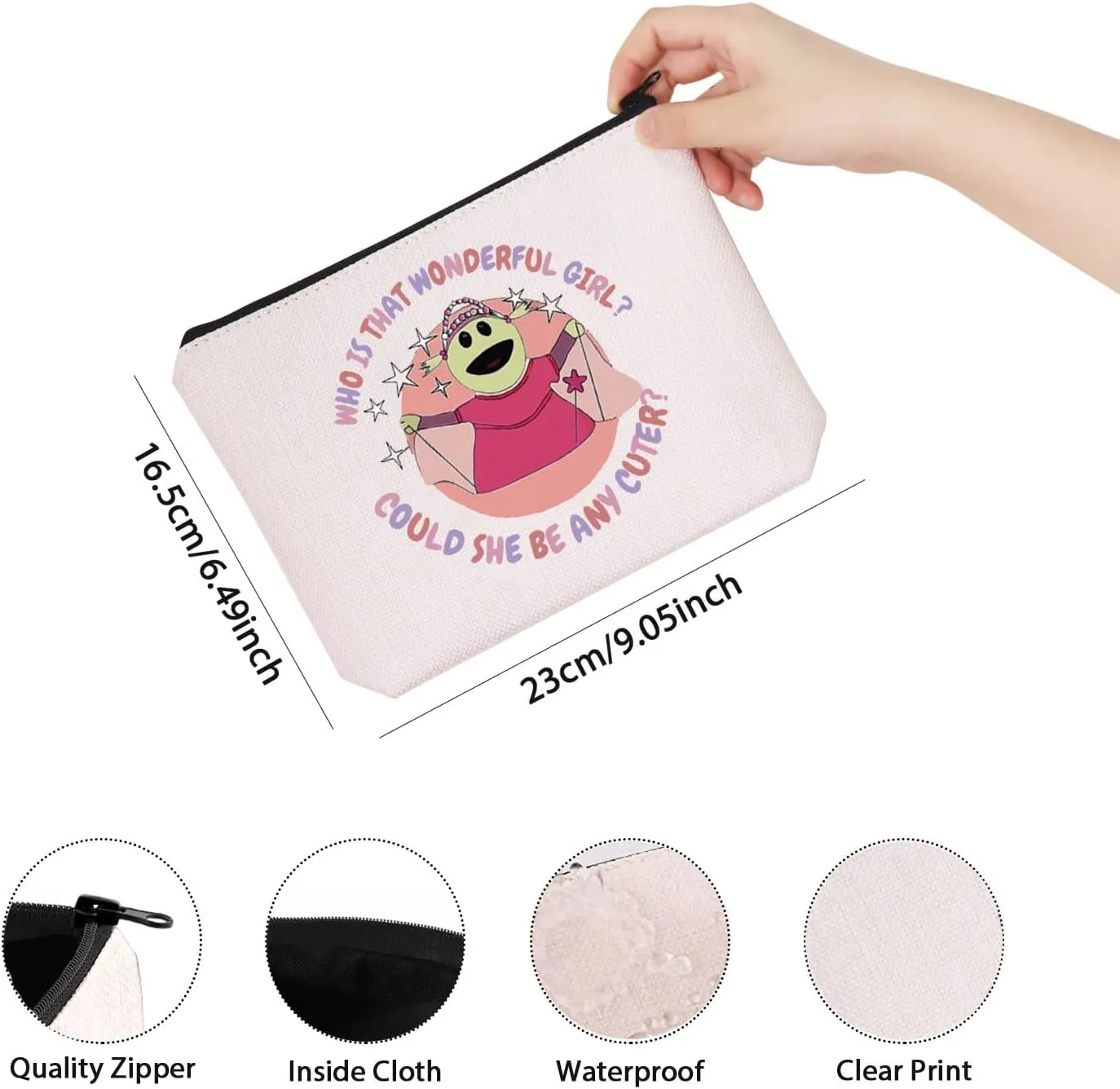 TSOTMO Who's That Wonderful Girl Mom Meme Cartoon Princes Tote Bag for Women Sister Best Friend