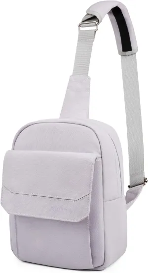 TULLIO Small Camera Bag Crossbody Canvas Sling Bag Purse Waterproof Dslr Bag Compatible with Nikon Sony for Men and Women Off white