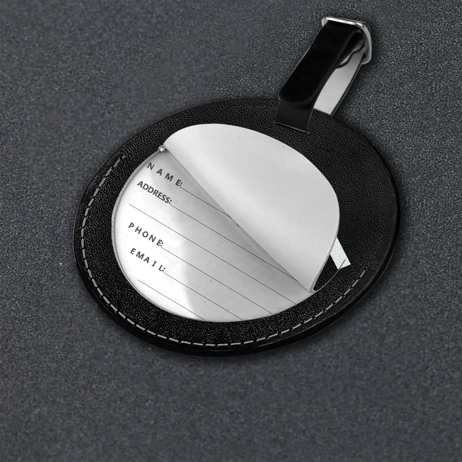 Twin Peaks Owl Cave Symbol Round Luggage tag, Suitable for suitcases, etc., 3.7 inches