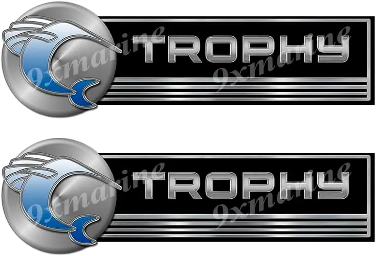 Two Bayliner Trophy Classic Stickers - 10" Long Each