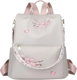 UK Popular Nylon s Beige Pen Bag In Backpack Women School Bags Messenger Computer Bag for (White, One Size)
