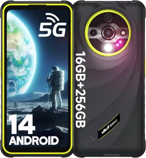 Ulefone Armor X31 Pro 5G Rugged Phone (2025), 16GB 256GB, MTK Dimensity 6300 64MP   25MP Camera, 6050mAh 6.56 Inch 120Hz Android 14 Cell Phone Dual SIM GPS Fingerprint Independent Flashlight- Green