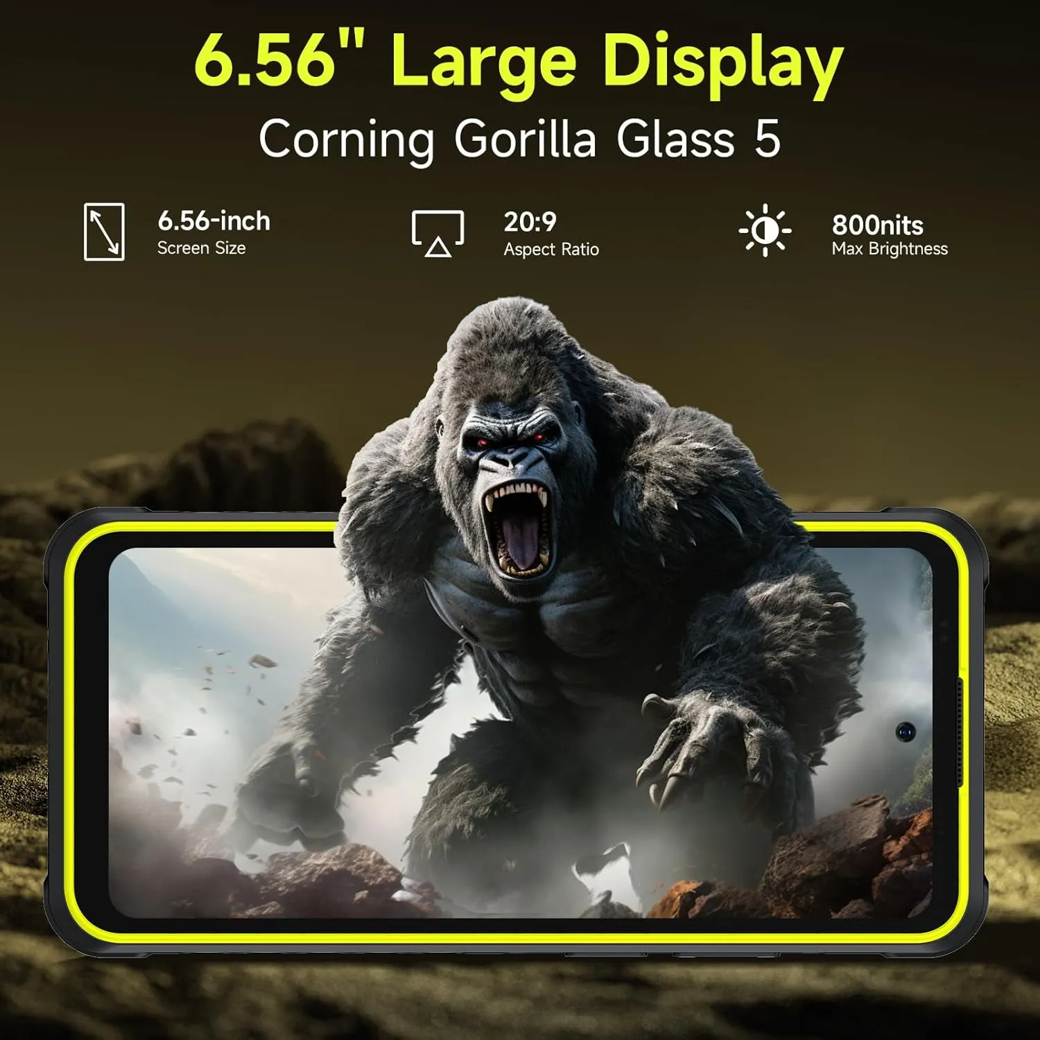 Ulefone Armor X31 Rugged Phone Unlocked, 12GB 128GB MTK Helio G91 Android 14, 48MP 20MP 2MP Camera, 6050mAh, 6.56" 90Hz Corning Gorilla Screen, IP68/69K Waterproof, Widevine L1, Dual 4G, Orange
