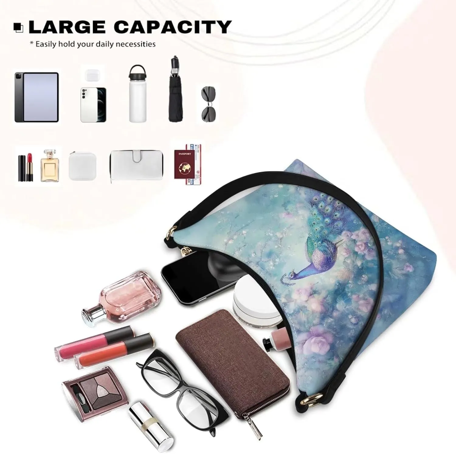 Underarm Shoulder Bag for Women Handbag with Zipper Fashion Top Handle Bag Work Travel Wallet Purse