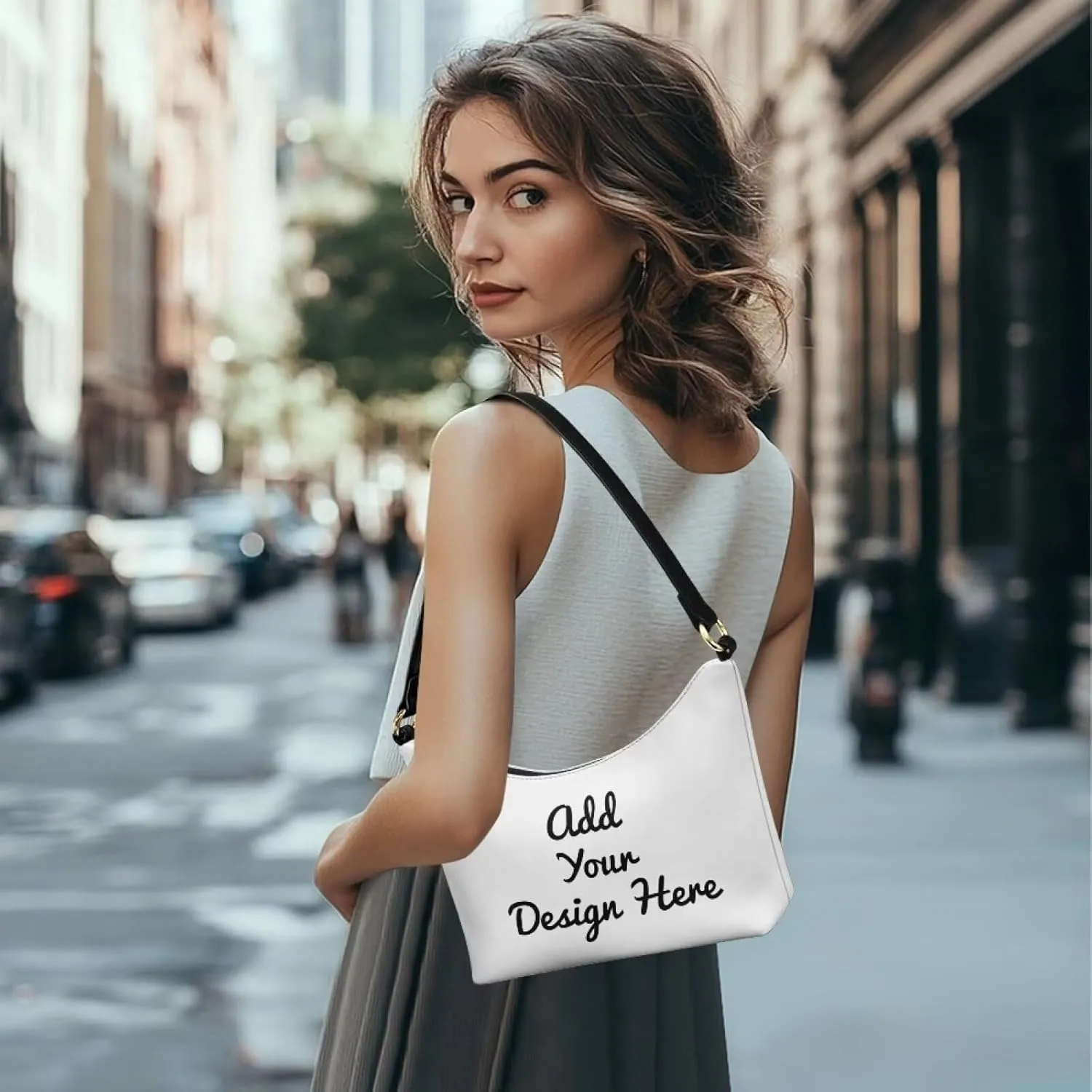 Underarm Shoulder Bag for Women Handbag with Zipper Fashion Top Handle Bag Work Travel Wallet Purse