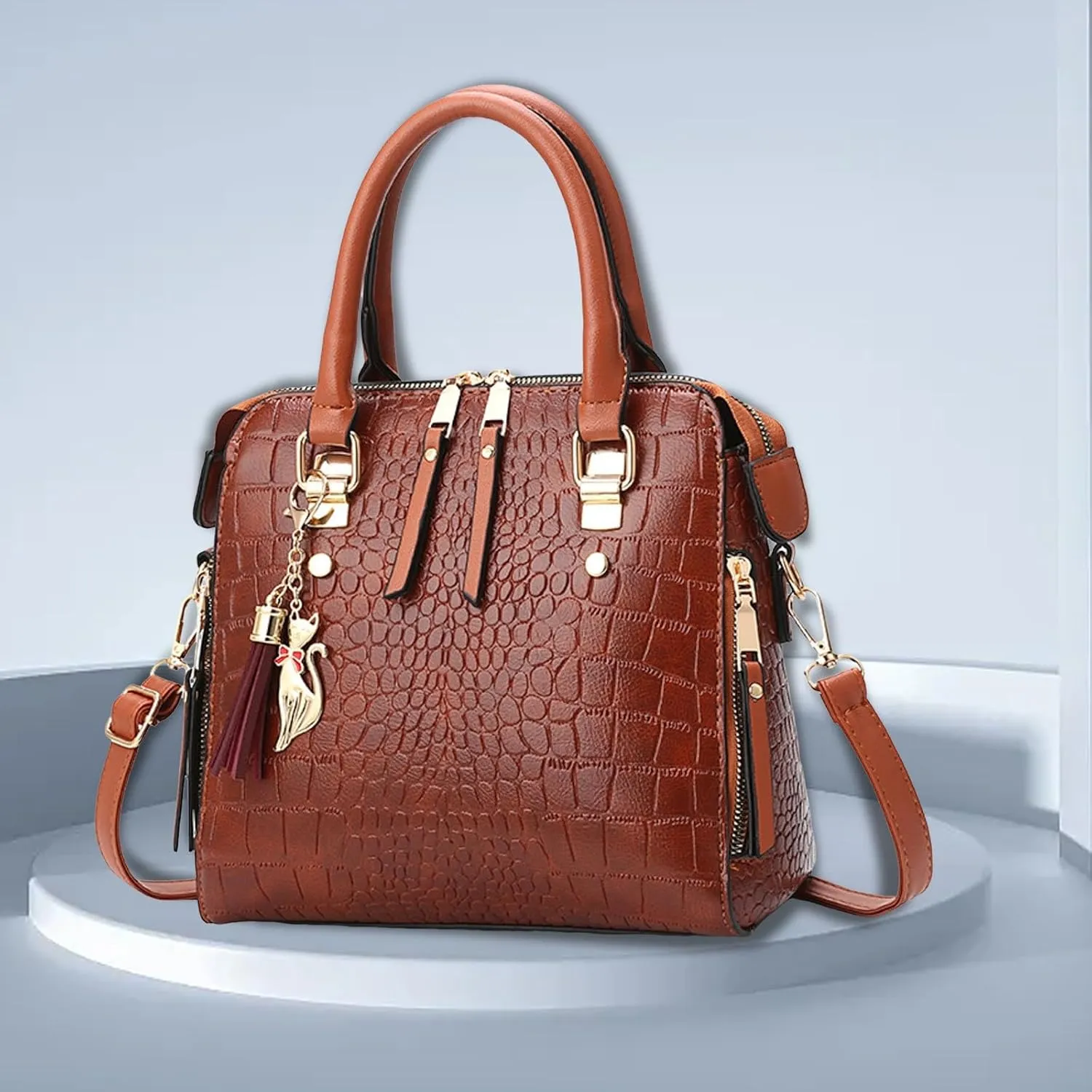 Unisex Hobo Crossbody Bags for Women Suede Crescent Zippered Shoulder Bags Purse Handbags Hobo